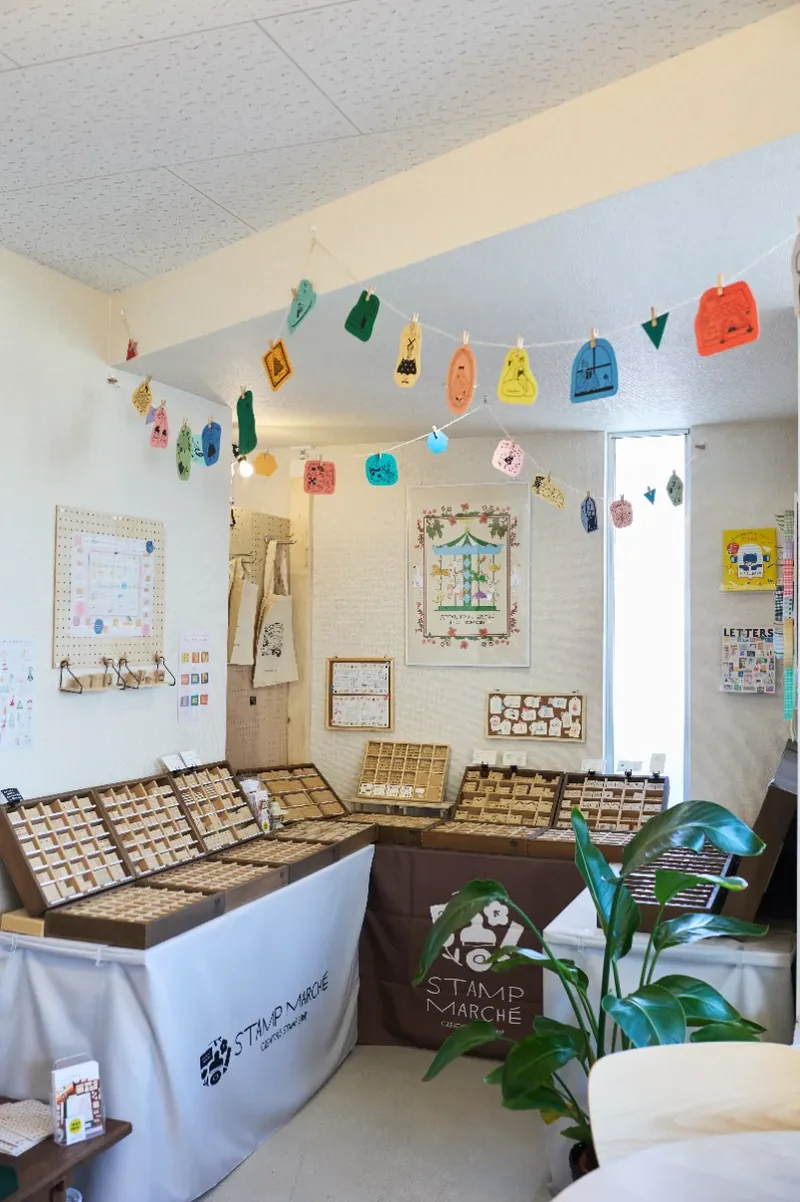 スタンプマルシェの店内